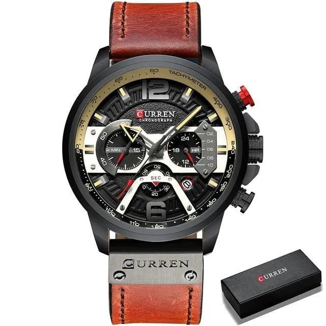 Casual Sport Watches - Military Grade Leather Wrist Watch