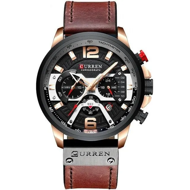 Casual Sport Watches - Military Grade Leather Wrist Watch