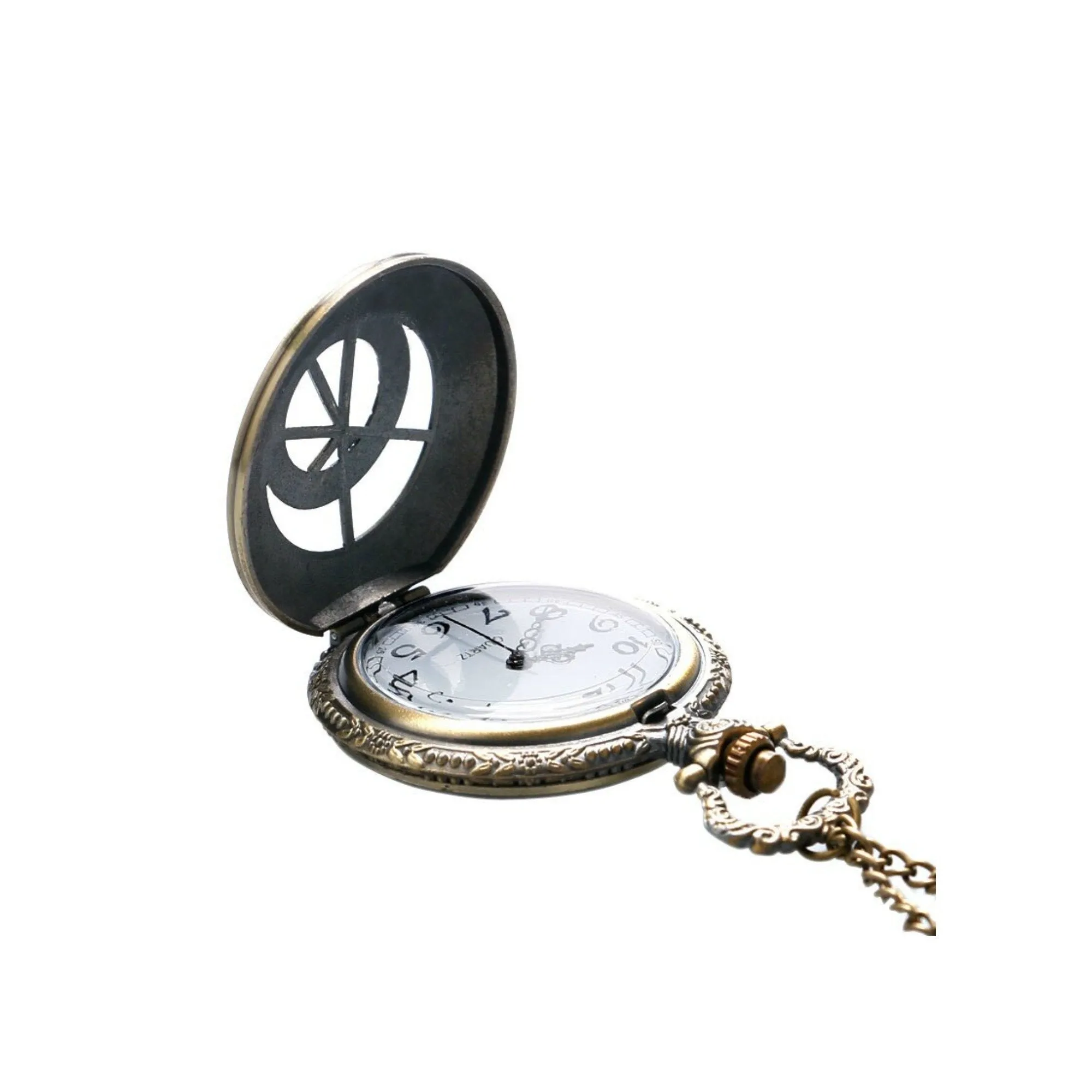 Celestial Zodiac Symbols Quartz Pocket Watch