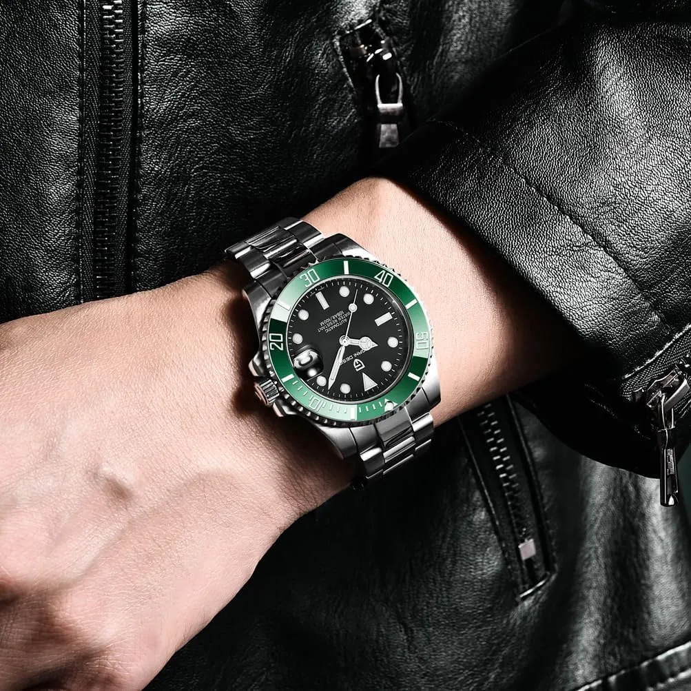 CEYADG Pagani Design Watches for Men Japan NH35 Movement Automatic Watch 40mm Stainless Steel Diver Waterproof Sapphire Crystal Sport Mens Watches