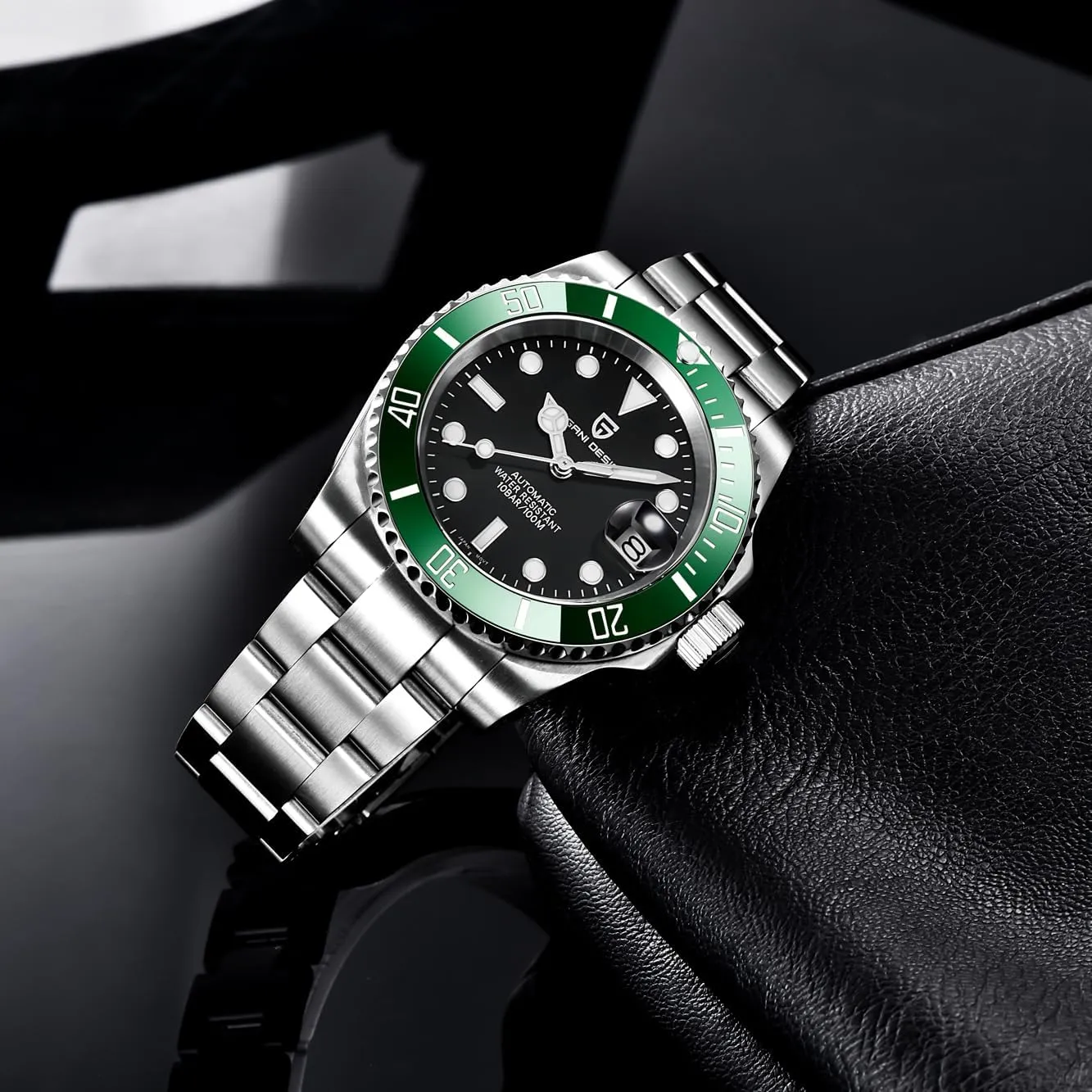 CEYADG Pagani Design Watches for Men Japan NH35 Movement Automatic Watch 40mm Stainless Steel Diver Waterproof Sapphire Crystal Sport Mens Watches