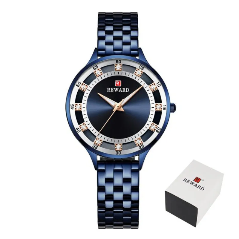 Chic and Sophisticated Rhinestone Dial Quartz Watches