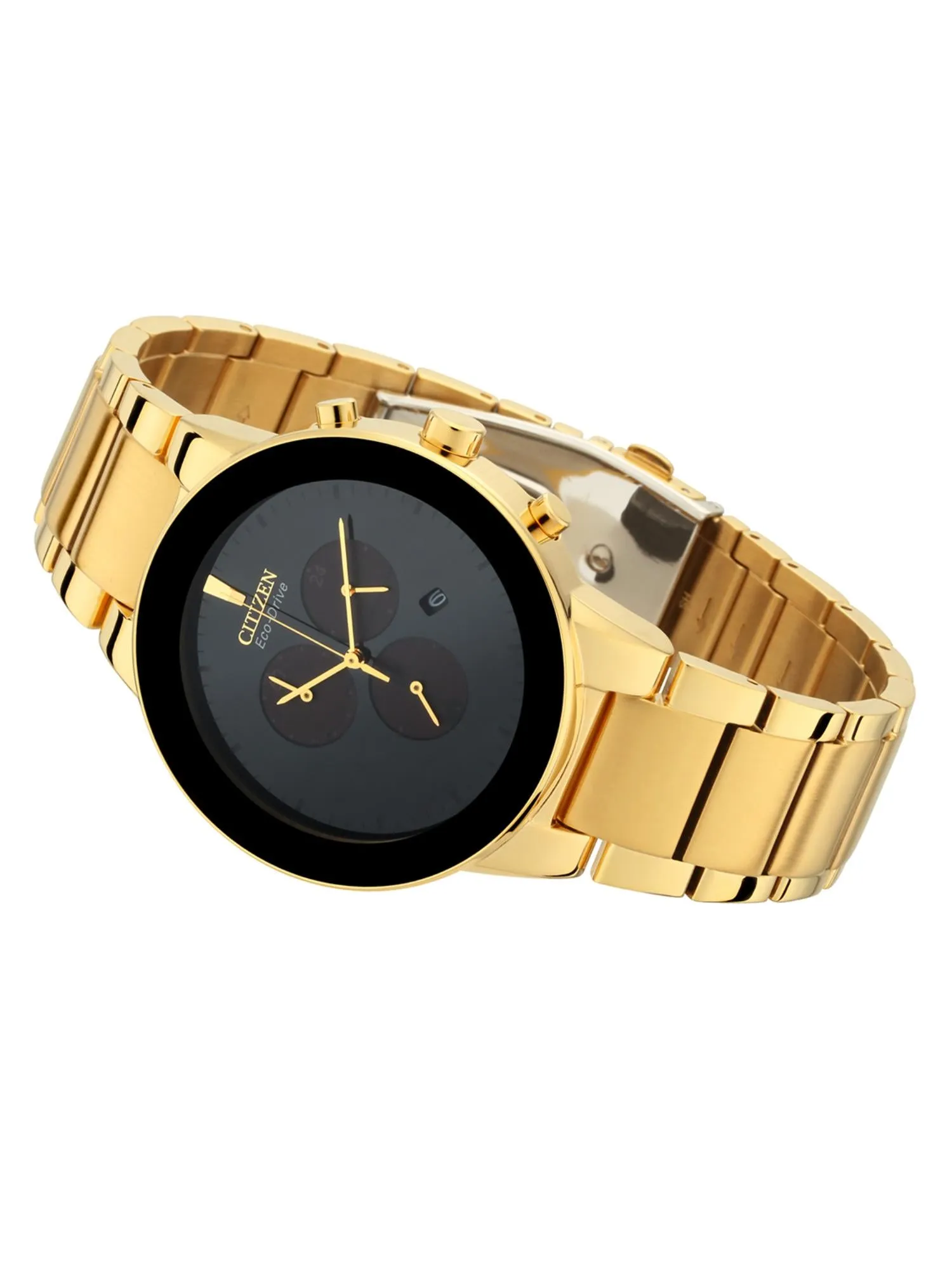 Citizen Eco Drive 43 mm Size Black Dial Men Analog Watch - AT2242-55E