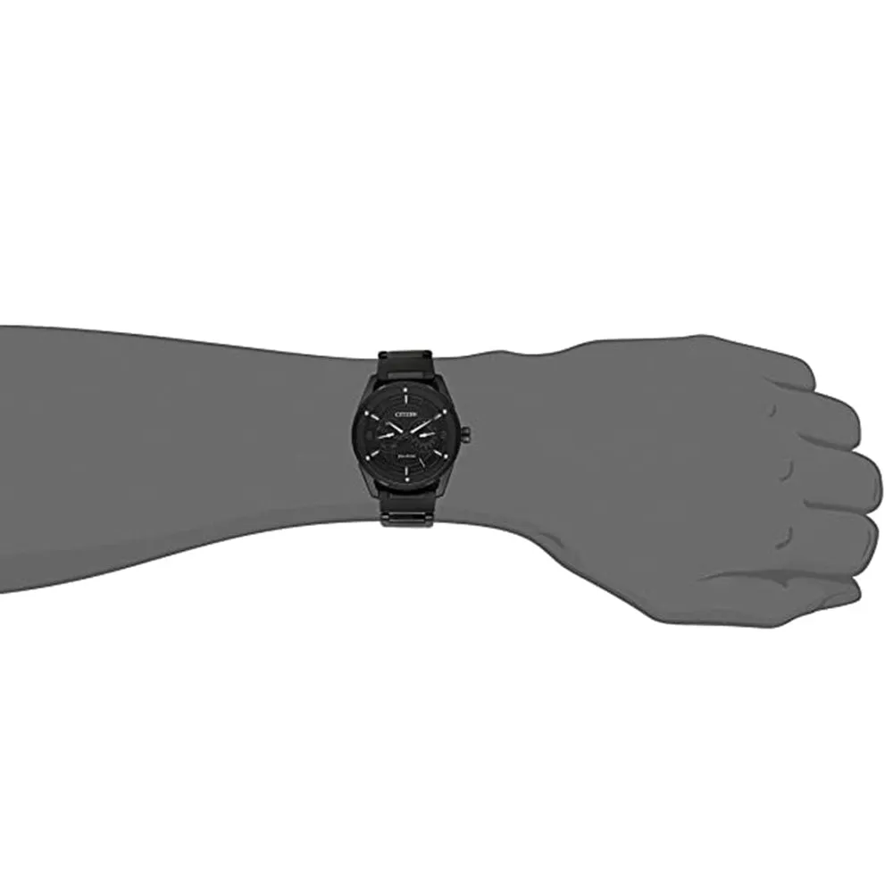 Citizen Mens Drive Japanese-Quartz Black Dial Stainless-Steel Strap Watch - BU4025-59E