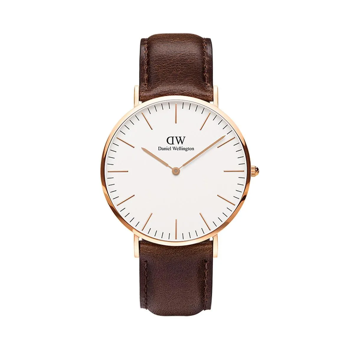 Classic 40mm Bristol - Rose Gold & White Watch