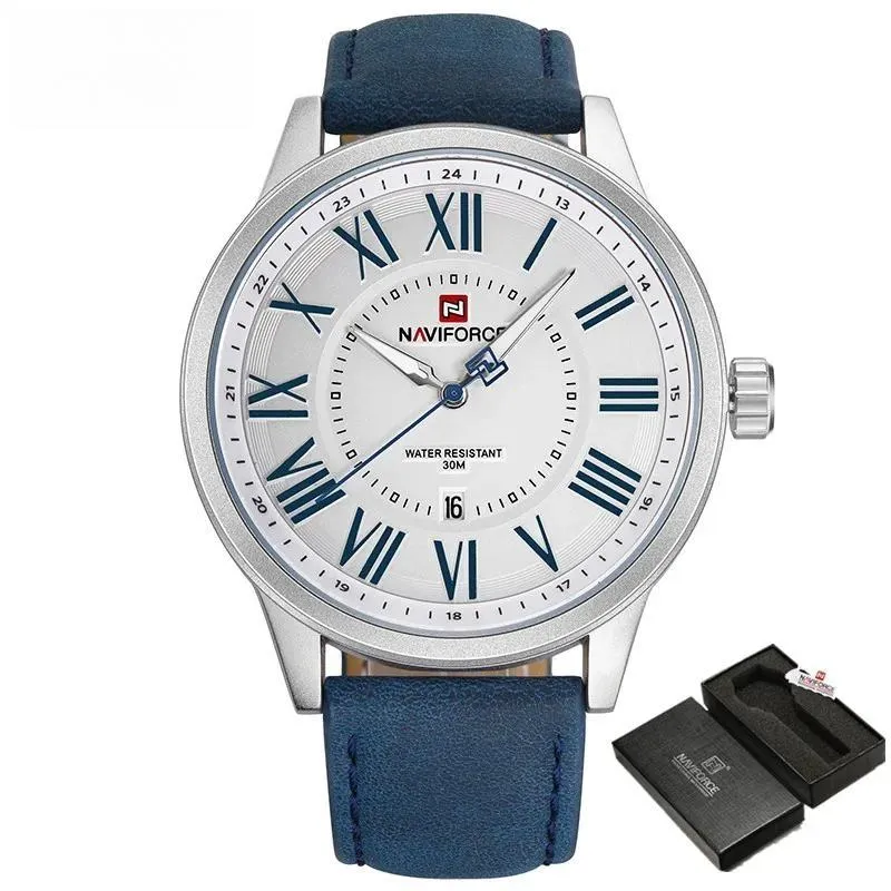 Classic Fashion Men's Watches Business Quartz Calendar Male Wristwatch