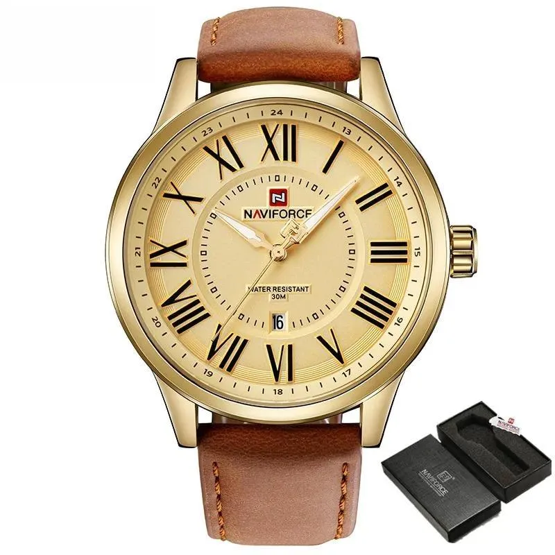 Classic Fashion Men's Watches Business Quartz Calendar Male Wristwatch