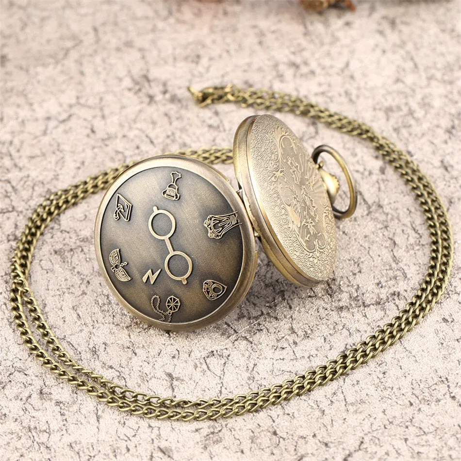 Classic  Quartz Pocket Watches Retro Necklace Watches