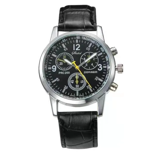 Classic Quartz Wristwatch Luminous Men belt Watches