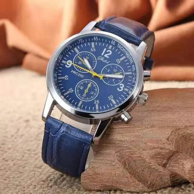 Classic Quartz Wristwatch Luminous Men belt Watches