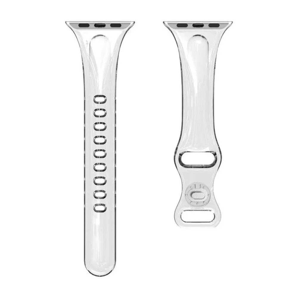 Clear Rubber Slim Transparent Strap for Apple Watch