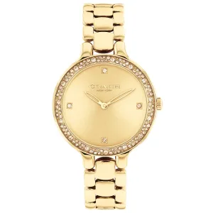 COACH Chelsea Crystal Accent Gold-Tone Ion-Plated Stainless Steel Watch 32mm - 14504125