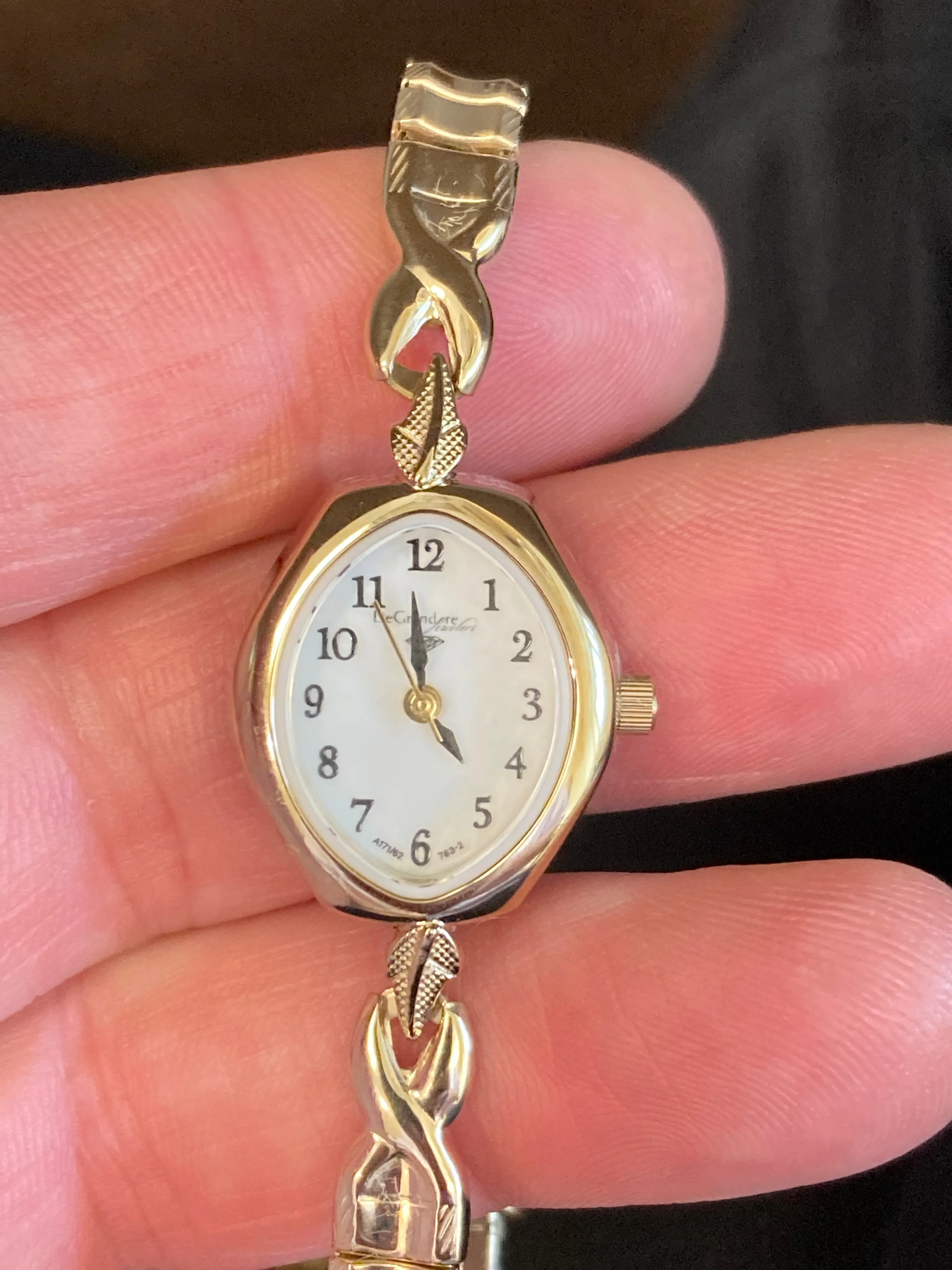 DeGrandpre Jewelers Women's Gold Tone Expansion Watch