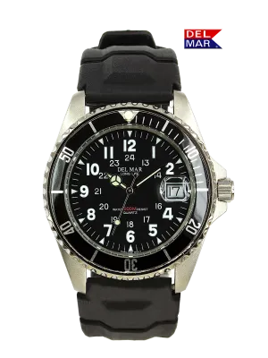 Del Mar Watches Men's and Youth Sportstrap: Yellow Nautical Face, 43mm, 200m Water Resistant #50259
