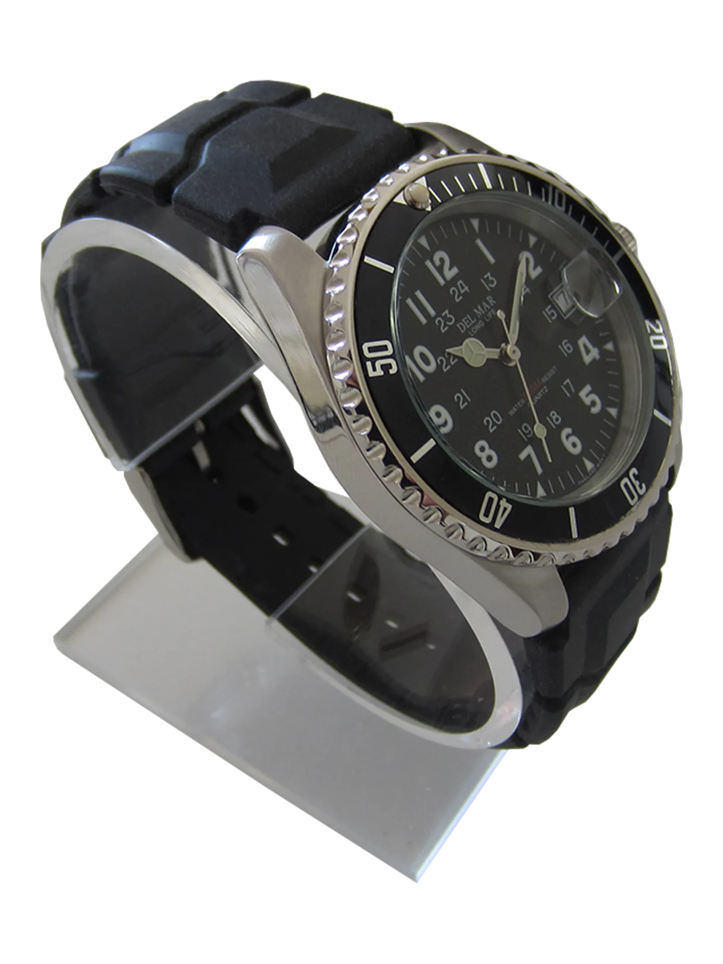 Del Mar Watches Men's and Youth Sportstrap: Yellow Nautical Face, 43mm, 200m Water Resistant #50259