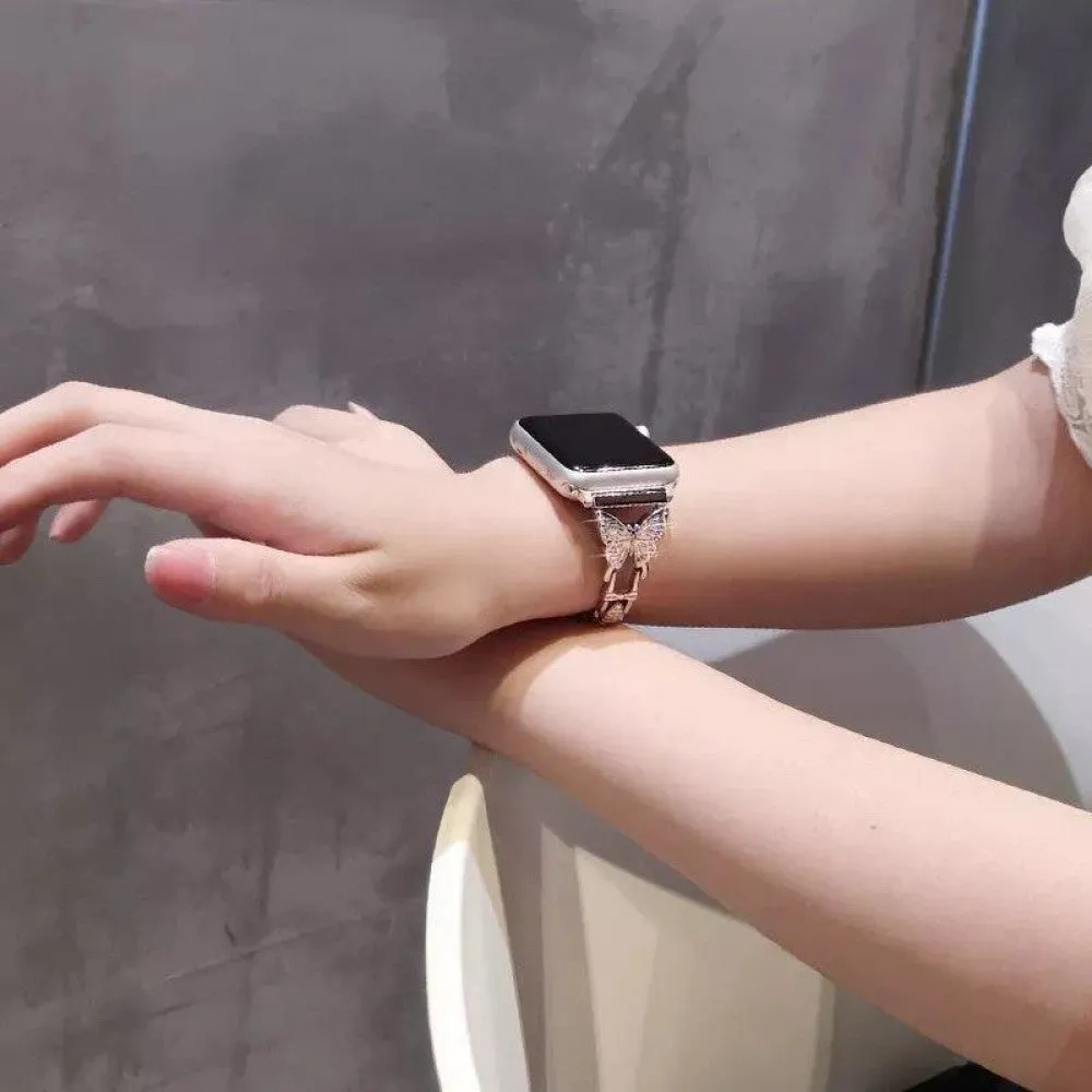 Diamond Butterfly Bracelet Strap for Apple Watch