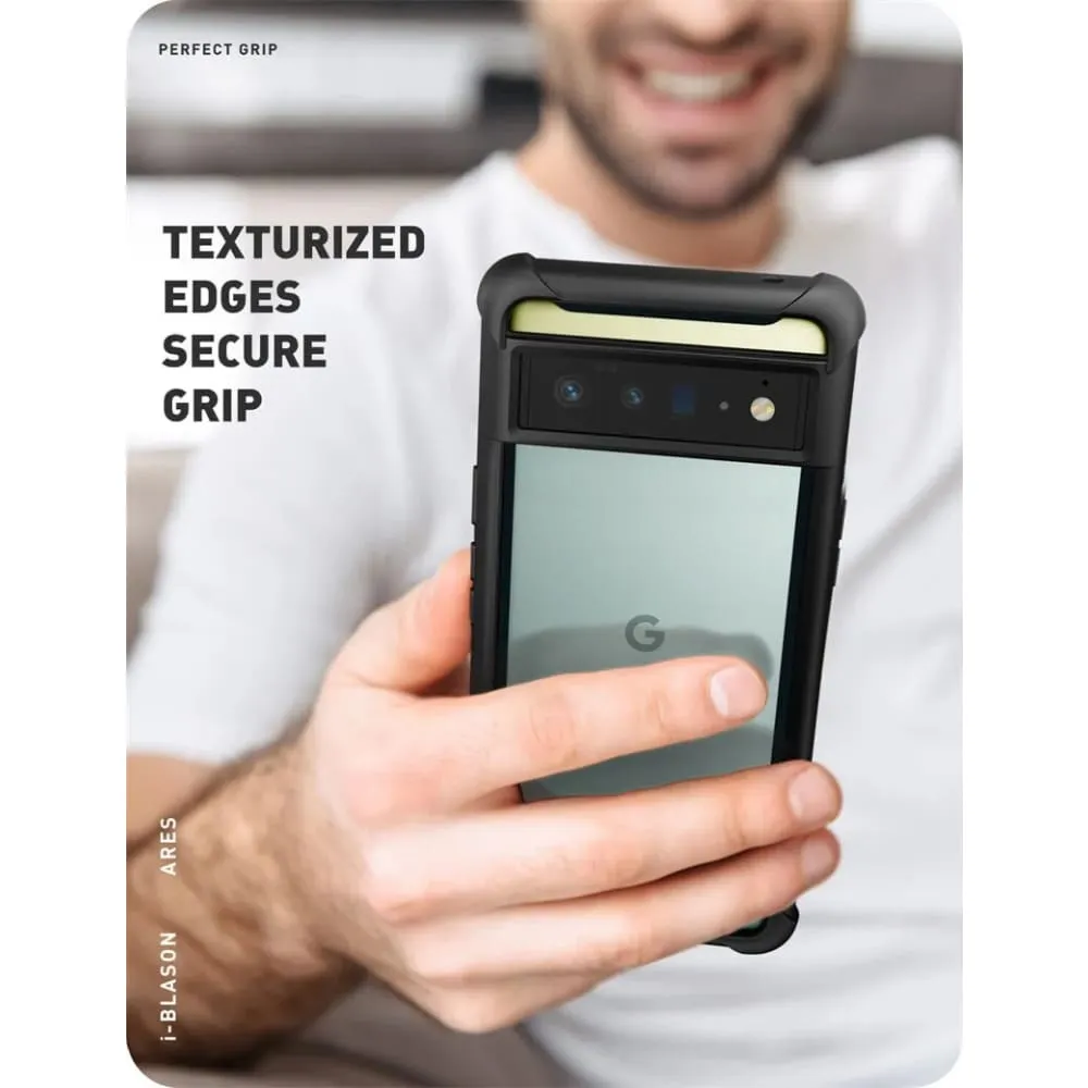 Dual Layer Rugged Clear Bumper Case Without Built-in Screen Protector for Google Pixel 6