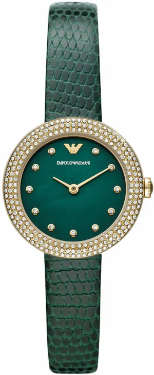 EA Watch Two Hand Green Ladies