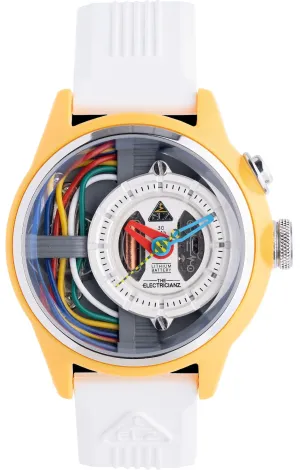 ELEC Watch Nylon Cable Z 42mm White Rubber