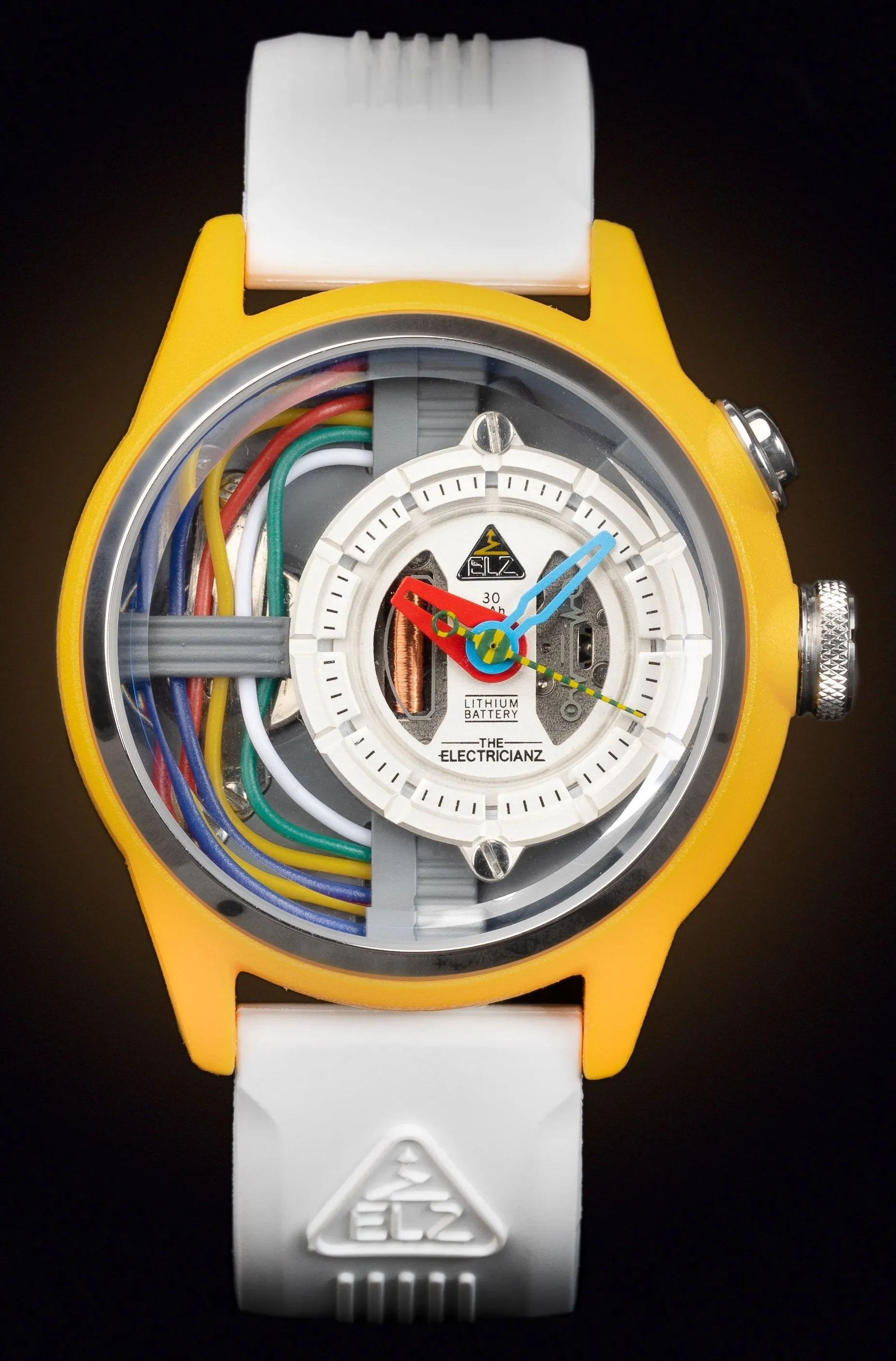ELEC Watch Nylon Cable Z 42mm White Rubber