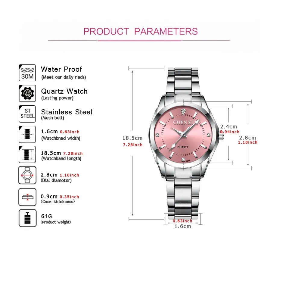 Elegant Lady Rhinestone Fashion Watch Women Quartz Watch Women's Wrist watches Female Dress Clock