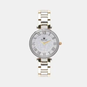 Elegant Silver Analog Women Stainless Steel Watch 7503T-M1203