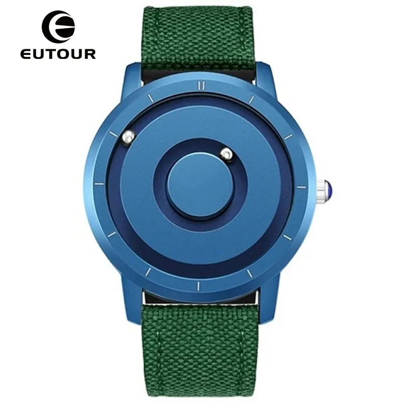 EUTOUR New Innovative Men Watch Black Brown Magnetic Metal Multifunctional Watch Men's Fashion Sports Quartz Watch Men's Watches