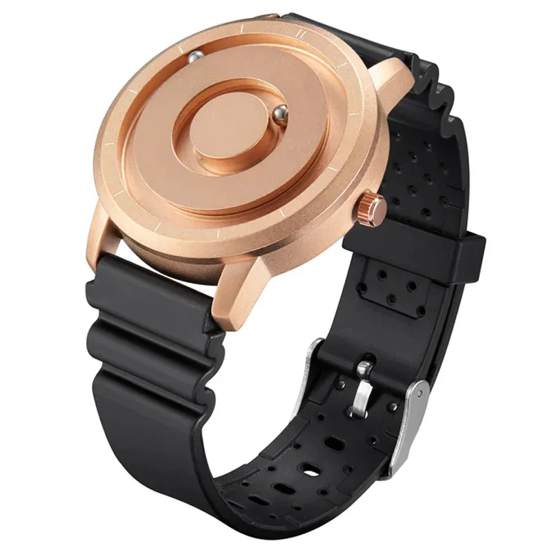 EUTOUR New Innovative Men Watch Black Brown Magnetic Metal Multifunctional Watch Men's Fashion Sports Quartz Watch Men's Watches
