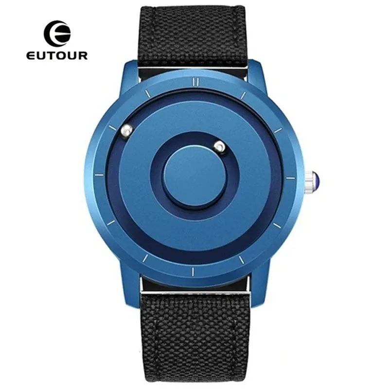 EUTOUR New Innovative Men Watch Black Brown Magnetic Metal Multifunctional Watch Men's Fashion Sports Quartz Watch Men's Watches