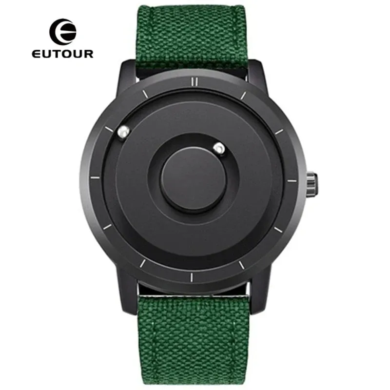 EUTOUR New Innovative Men Watch Black Brown Magnetic Metal Multifunctional Watch Men's Fashion Sports Quartz Watch Men's Watches