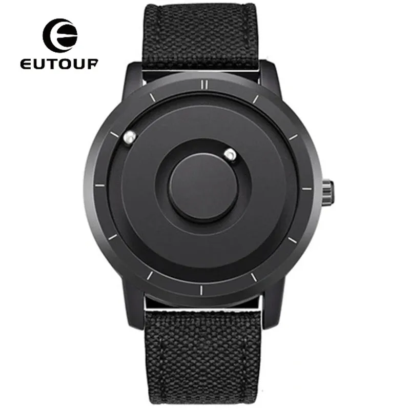 EUTOUR New Innovative Men Watch Black Brown Magnetic Metal Multifunctional Watch Men's Fashion Sports Quartz Watch Men's Watches