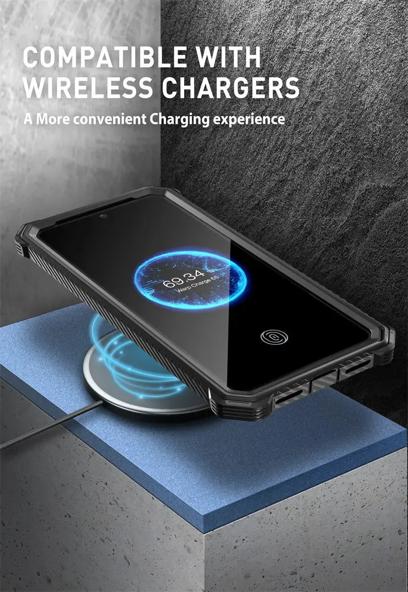 For Google Pixel 8 Armorbox Full-body Rugged Anti-slip Bumper Case with Built-in Screen Protector & Kickstand