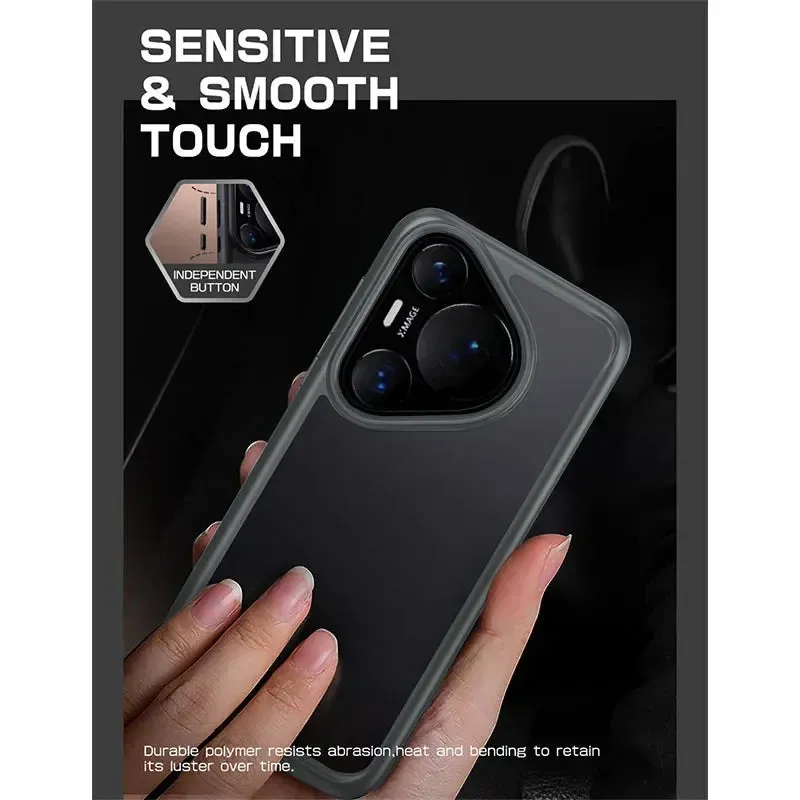 For Huawei Pura 70 Pro/ Pura 70 Ultra Style Shockproof Protective Clear Matte Slim Back Phone Case