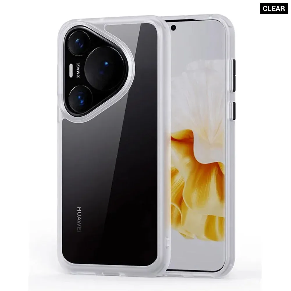 For Huawei Pura 70 Pro/ Pura 70 Ultra Style Shockproof Protective Clear Matte Slim Back Phone Case