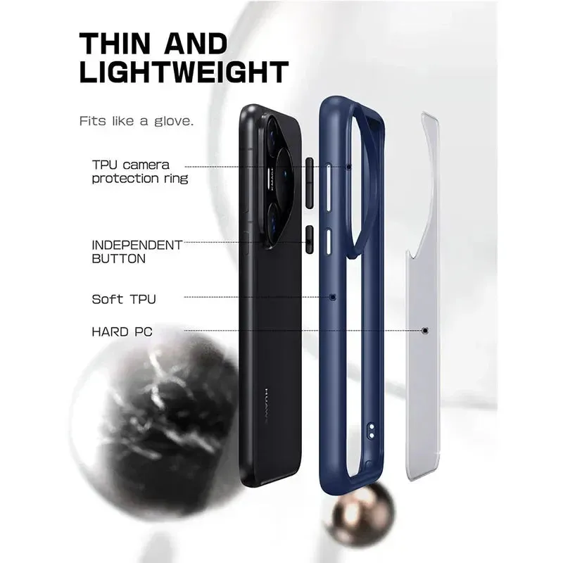 For Huawei Pura 70 Shockproof Protective Clear Matte Slim Back Case