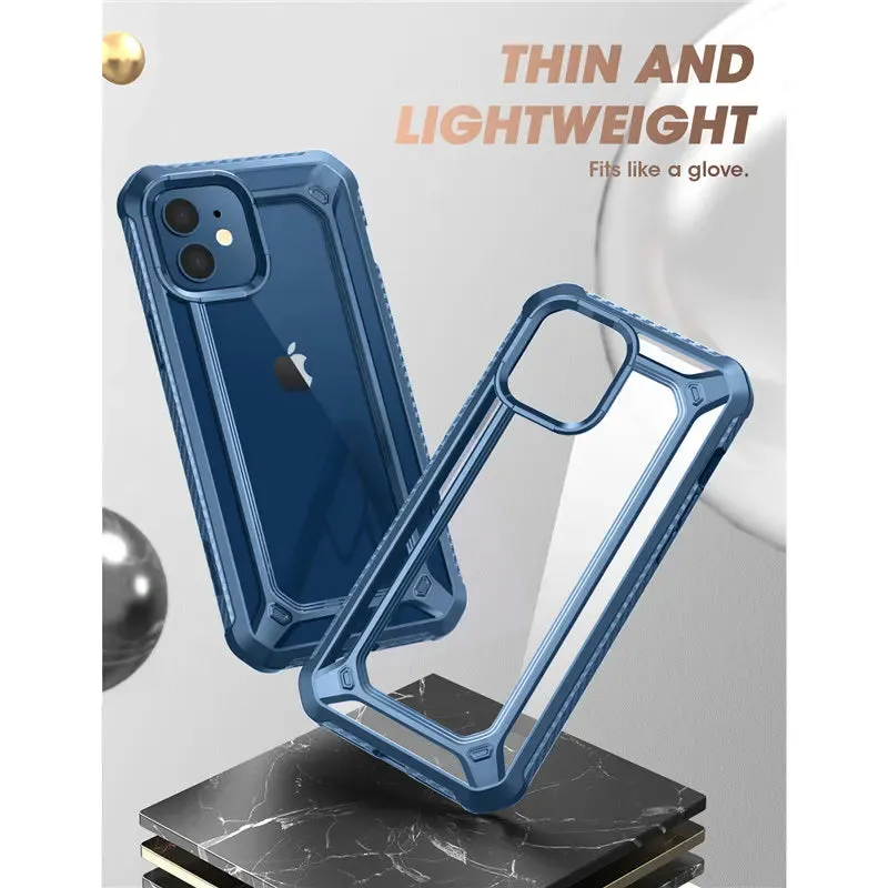 For Iphone 12 Mini 5.4 Inch 2020 Clear Hybrid Case With Built-In Screen Protector