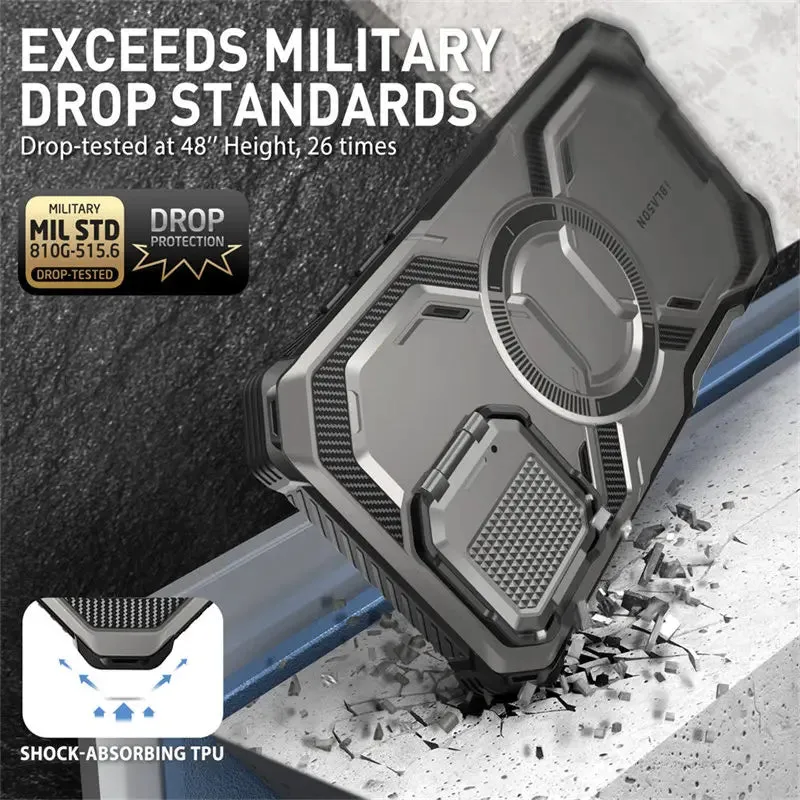 For Iphone 16 Pro Max 6.8" Armorbox Full-body Rugged Bumper Phone Case with Built-in Screen Protector