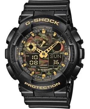 G-Shock GA-100 Worldtime Alarm Camouflage Mens