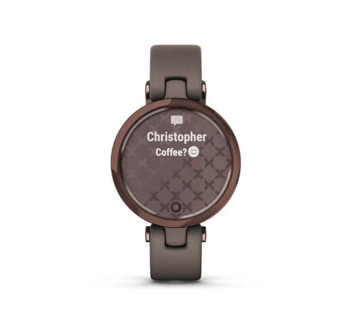 GARMIN Lily-Classic Edition Smart Watch with Paloma Leather (Cocoa)