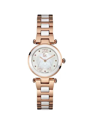 GC Ladies Wrist Watch White - Y07004L1