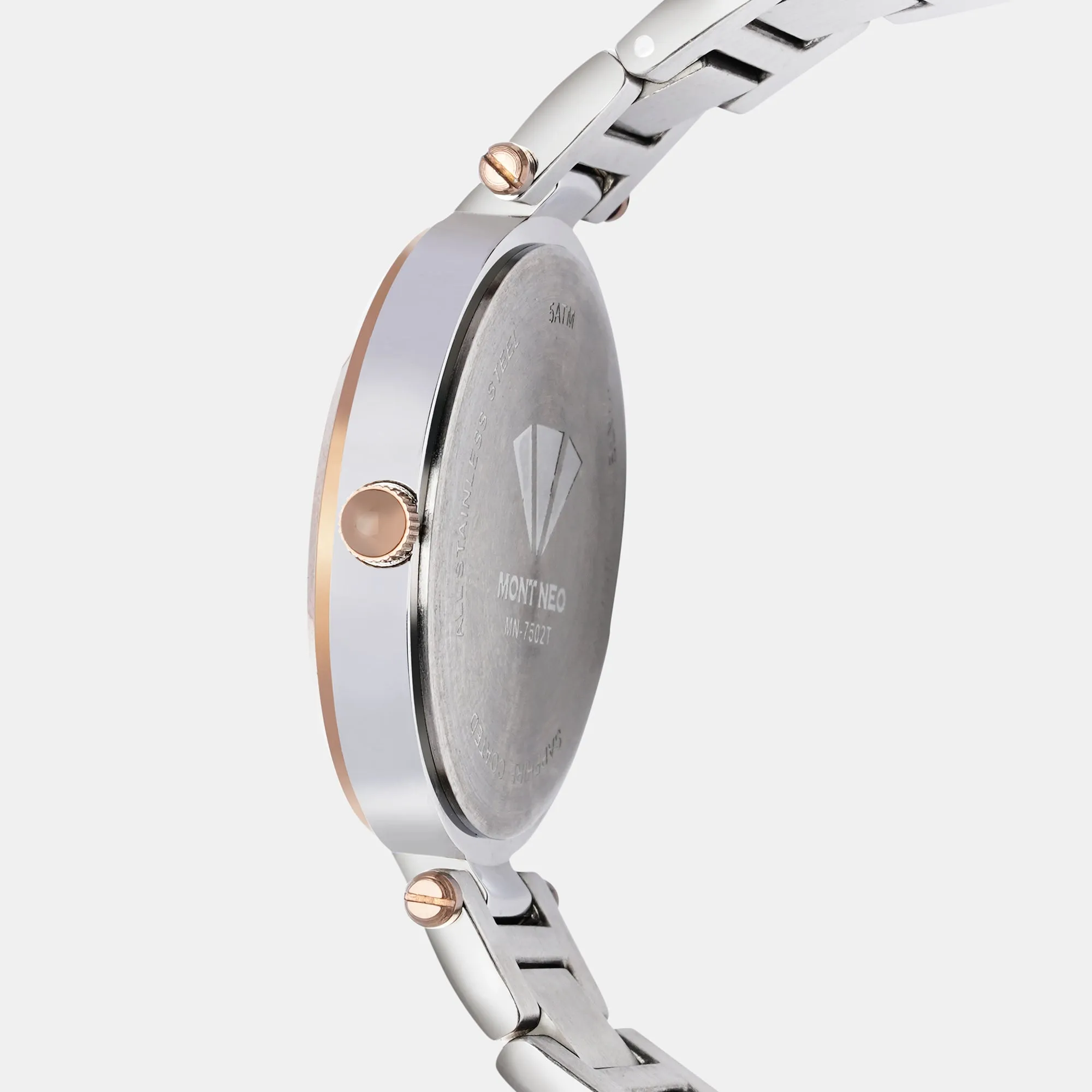 Glamorous Silver Analog Women Stainless Steel Watch 7502T-M1603
