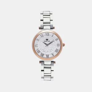 Glamorous Silver Analog Women Stainless Steel Watch 7502T-M1603