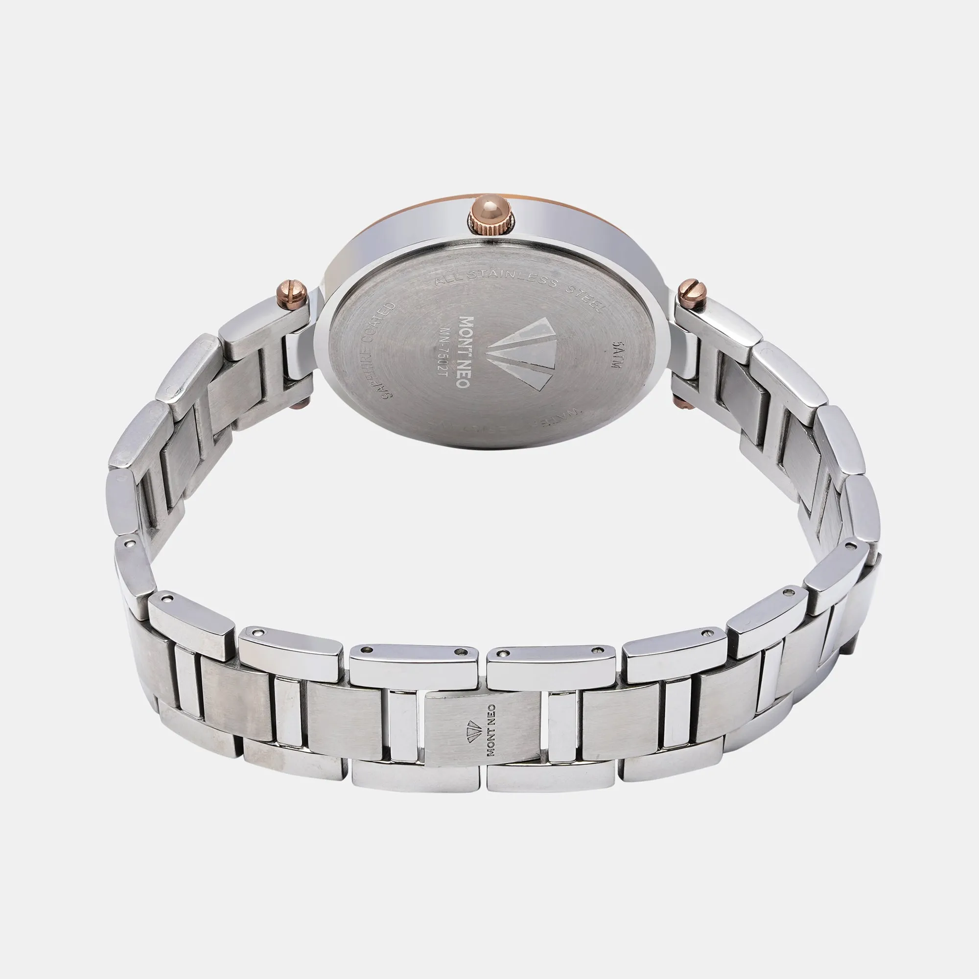 Glamorous Silver Analog Women Stainless Steel Watch 7502T-M1603