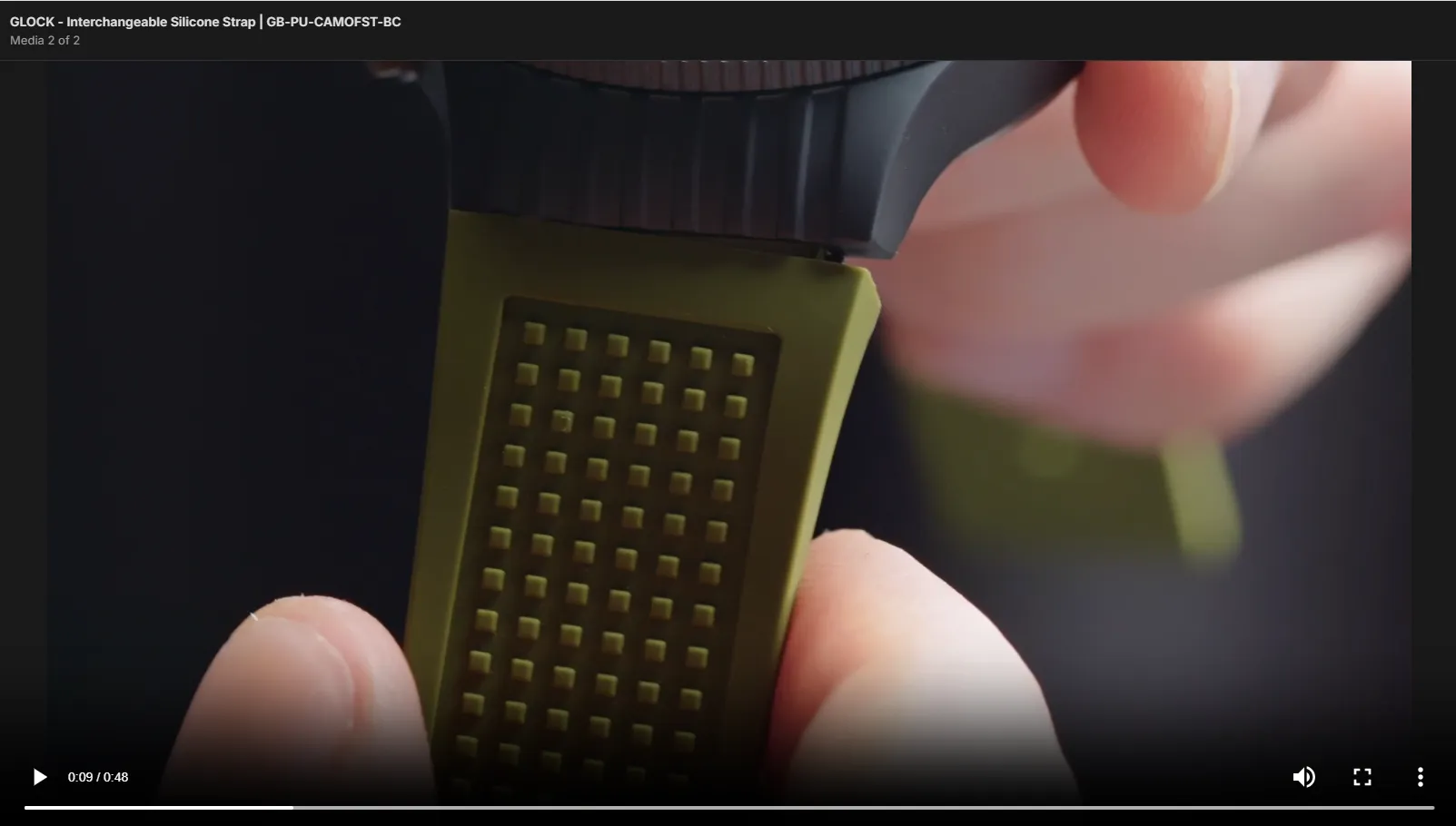 GLOCK - Interchangeable Silicone Strap | GB-PU-RGRNLGO-GC