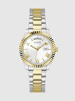 Gold Silver Luna Link Watch