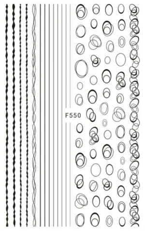 Graffiti Circles   F550 -  Thin Decals