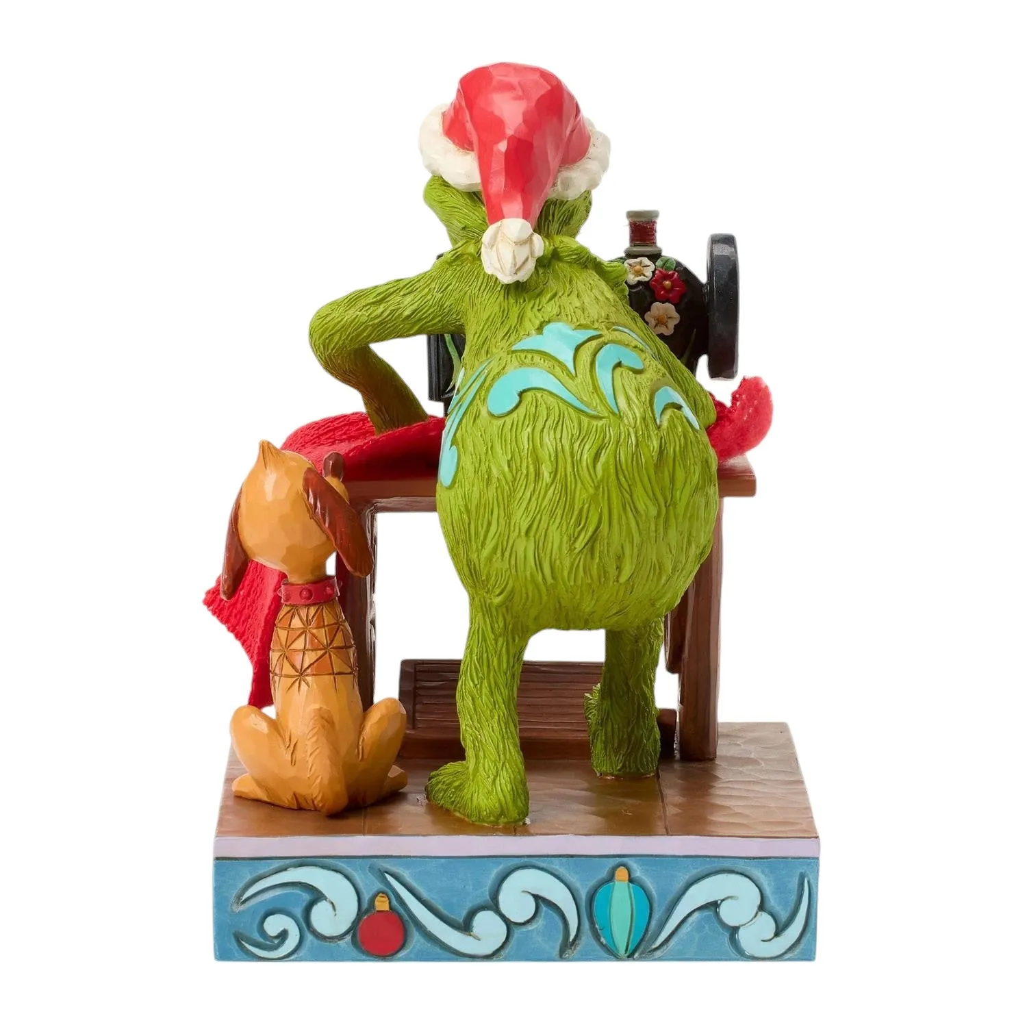 Grinch Sewing his Santa Suit