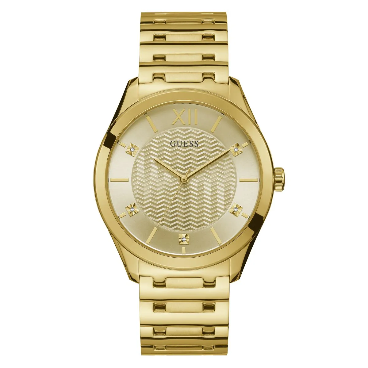 Guess Gold Dial Men Analog Watch - U1341G2M