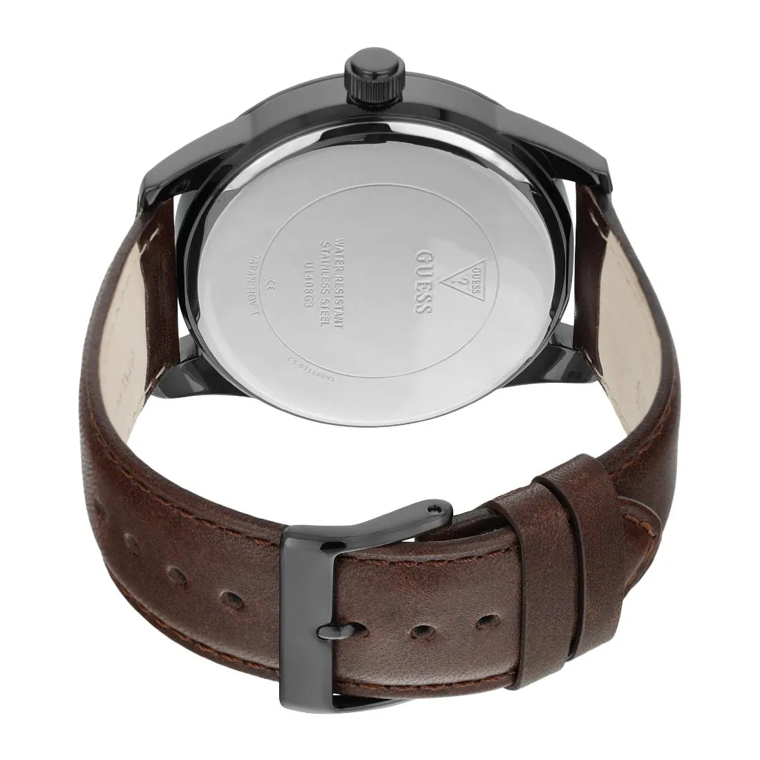 Guess Men 47 mm Black Dial Analog Watch- U1408G3M