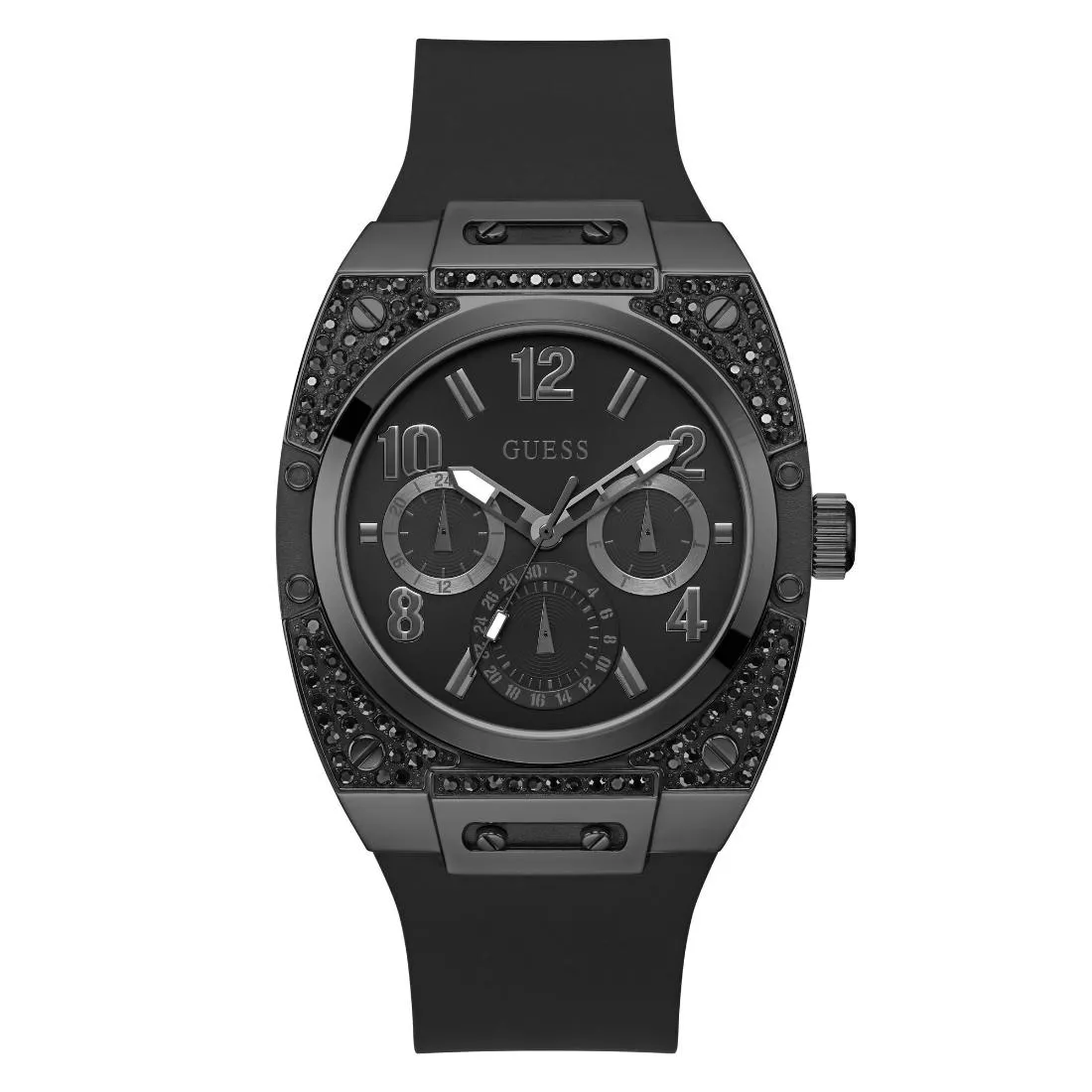 Guess Men 54.5 mm Black Dial Analog Watch- GW0623G3